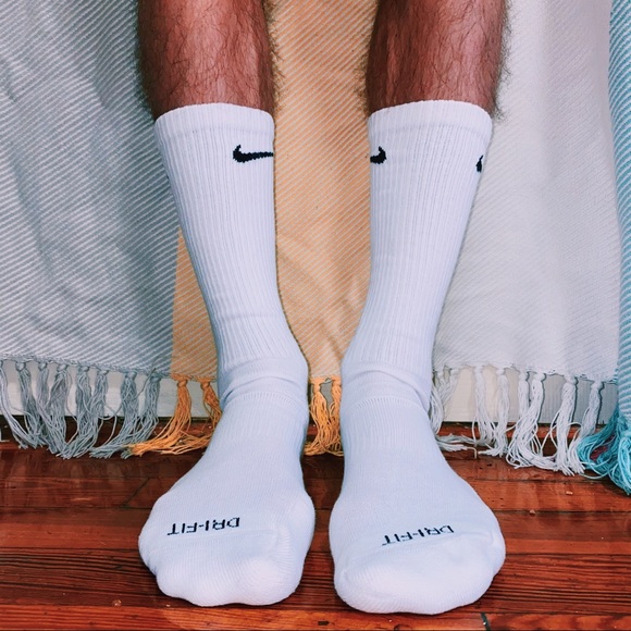 White Nike Plus Cushion Crew Training Socks - Picture 2 of 4